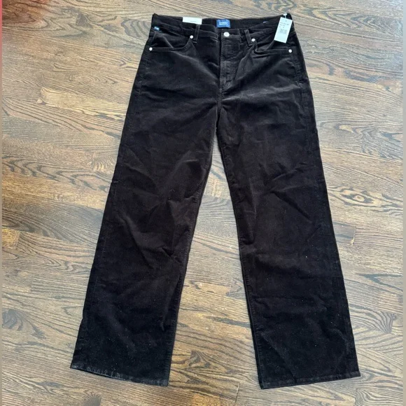 Citizens of Humanity Women's Annina High-Rise Wide-Leg Corduroy Pants brown - Picture 8 of 8
